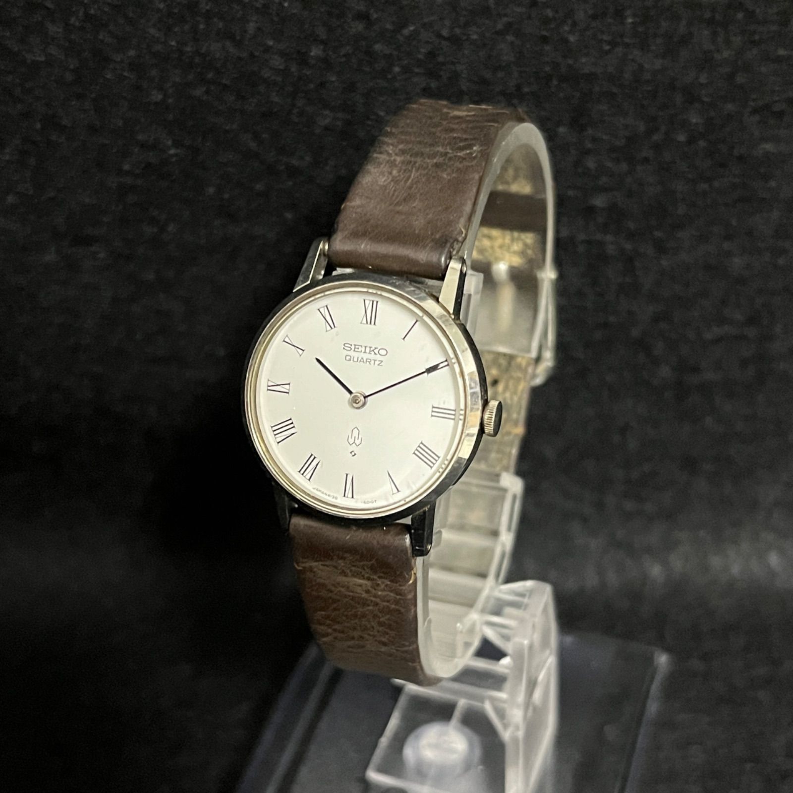 稼働品】 SEIKO クォーツ QUARTZ 腕時計 ホワイトダイヤル セイコー 