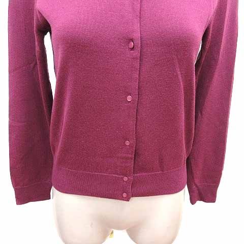 アナイ ANAYI カーディガン ニット 長袖 38 M 紫 パープル /YK - メルカリ