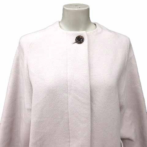 スローブ イエナ SLOBE IENA ノーカラーコート 総裏地 ウール 34 XS