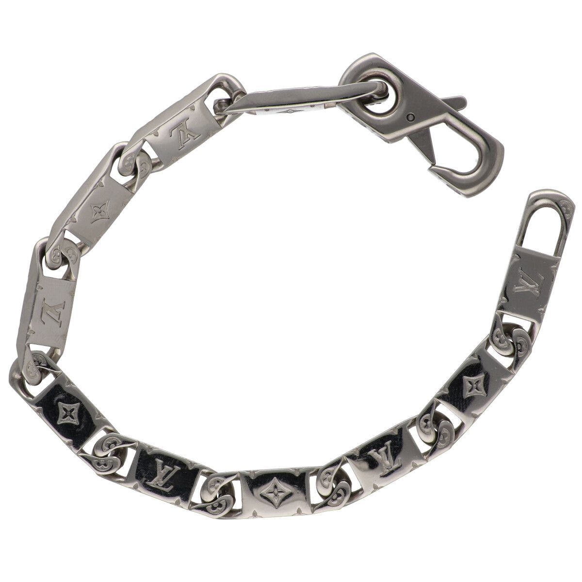 LOUIS VUITTON ルイ ヴィトン ブレスレット･モノグラム タイドアップ ブレスレット M 0921 シルバー YM