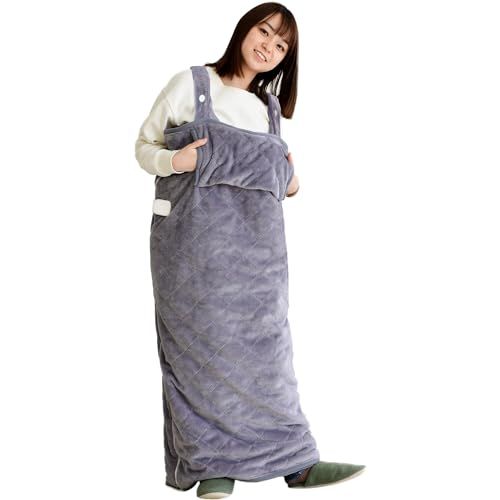 山善 電気毛布 着る毛布 着るこたつ メンズ レディース 丸洗い くるみケット ダニ対策機能 室温センサー タイマー付 オートオフ機能 ひざ掛け 掛毛布 敷毛布 YAPP 401 AC LV ラベンダーp