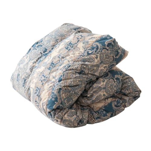 WEIMALL 羽毛布団 シングル 暖かい30マス立体キルト ホワイトダックダウン90％ ダウンパワー350 抗菌 防臭 防ダニ エクセルゴールドラベル パワーアップ加工 掛け布団 日本羽毛製品協同組合 ブルー RY 01 BLp