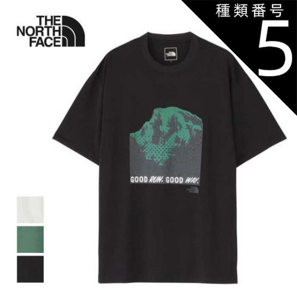 【人気セール，限定セール】 種類5：K/L ザ・ノース・フェイス tシャツ ショートスリーブフリーラングラフィッククルー 半袖 THE NORTH FACE NT62393 S/S FREE RUN GR CR メンズ 吸汗速乾 メール便 ランニング トレラン  ノースフェイ Tシャツ