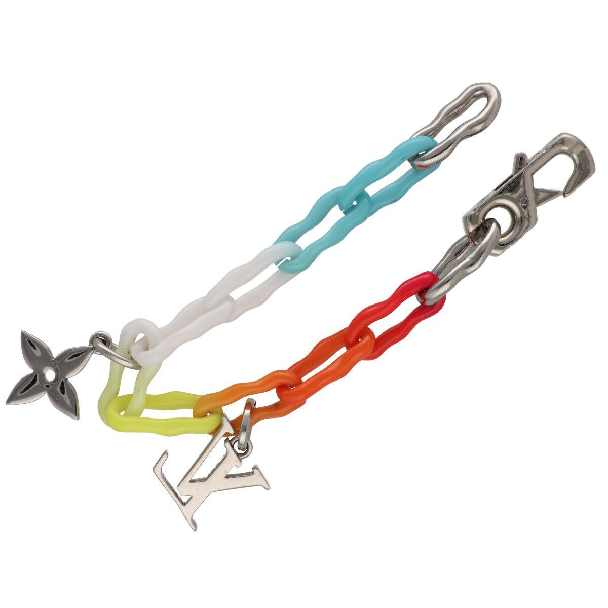 LOUIS VUITTON ルイ ヴィトン ブラスレ レインボー チャーム ブレスレット モノグラム ウォーター M 00276 YM