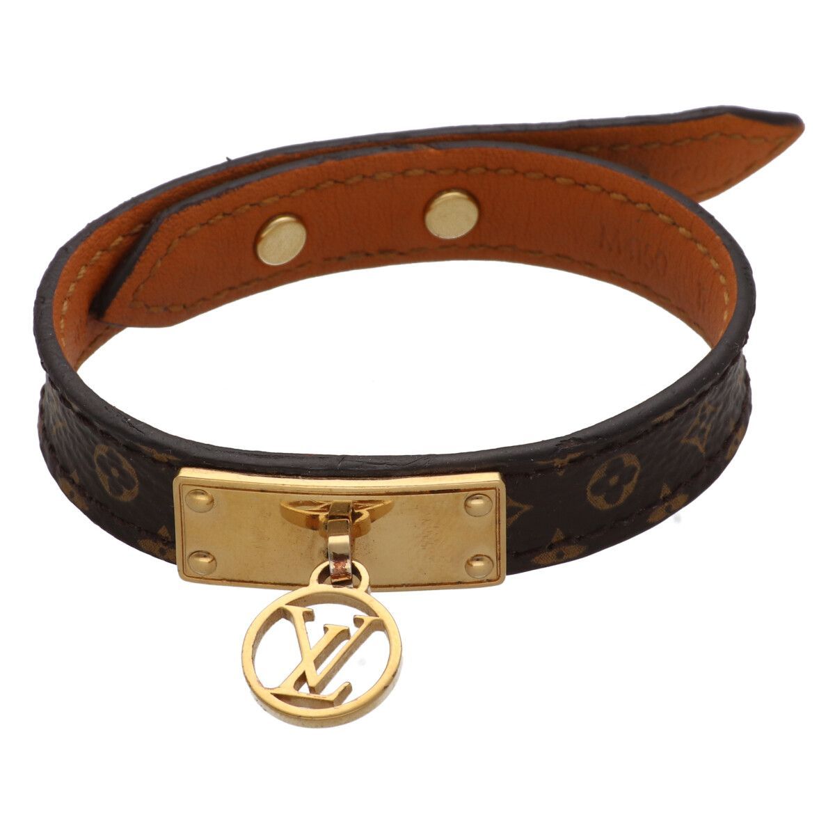 LOUIS VUITTON ルイ ヴィトン ブラスレ･ロゴマニア ブレスレット モノグラム M 4150 ブラウン YM