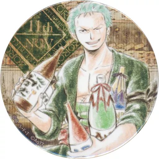 ONEPIECE ワンピースタワー バースデイ缶バッジ ゾロ ロビン 中古】バッジ・ピンズ ロロノア・ゾロ バースデイ缶バッジ(2019