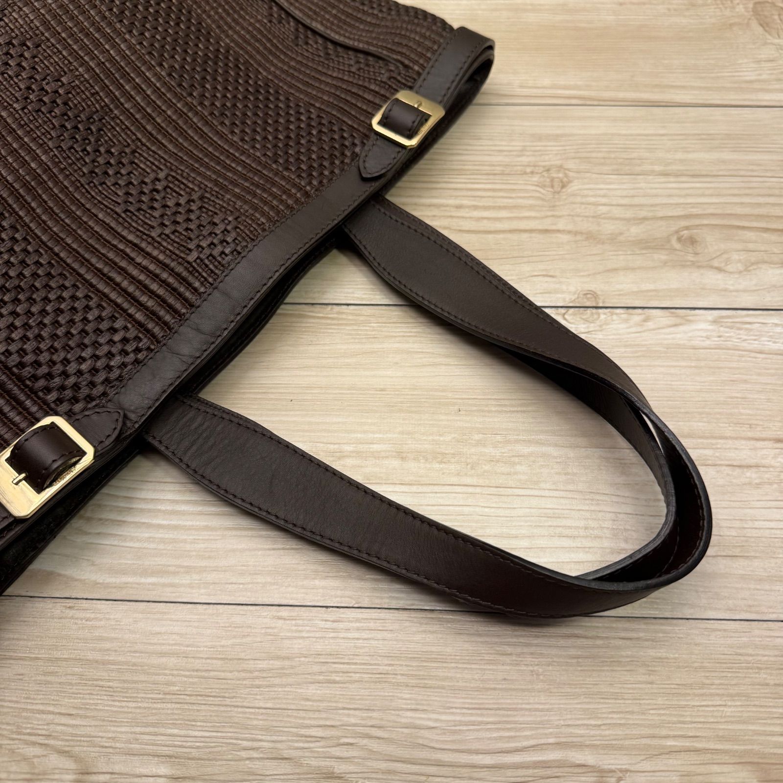 ✨Max Mara マックスマーラ トートバッグ 編み込みデザイン 美品級 大 