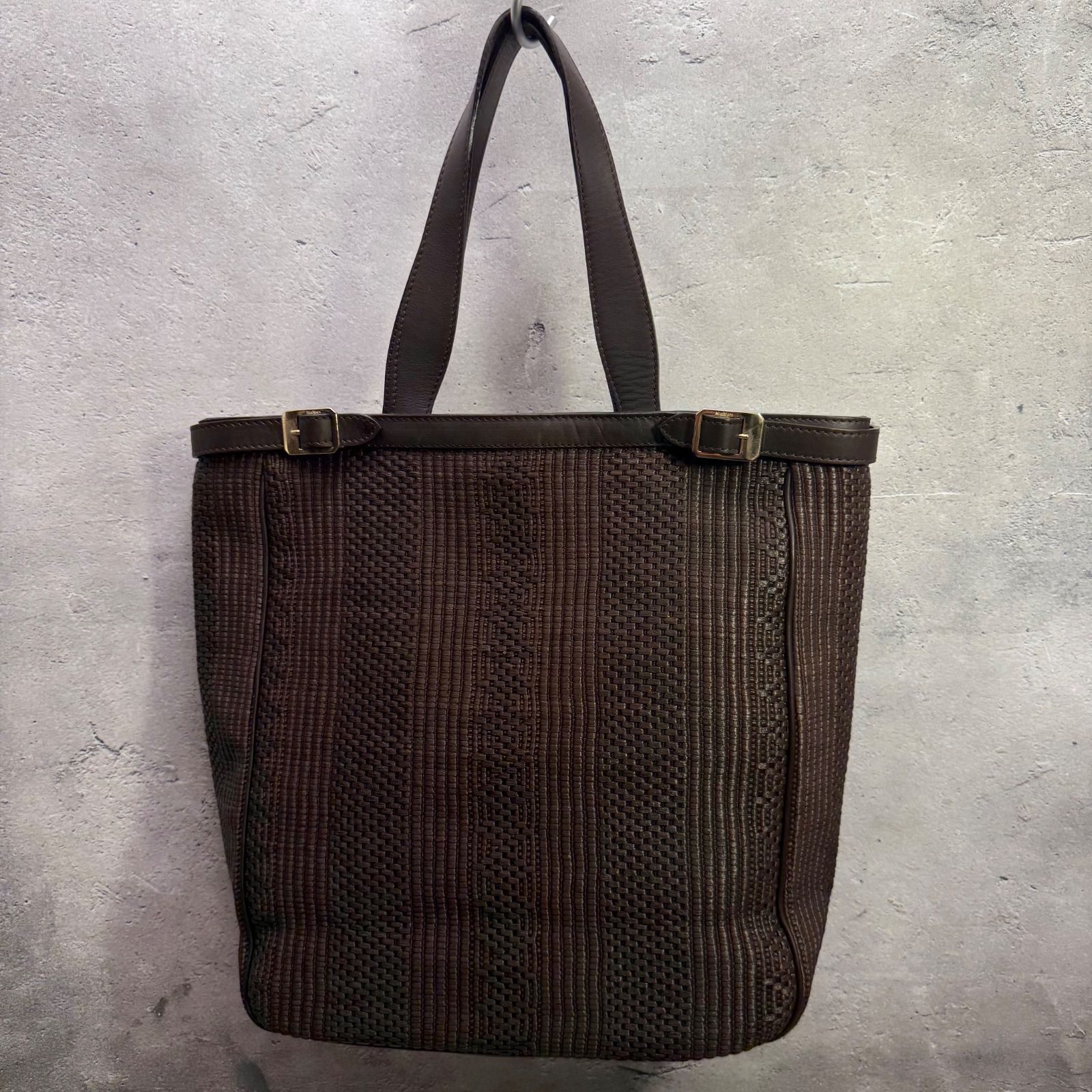 ✨Max Mara マックスマーラ トートバッグ 編み込みデザイン 美品級 大