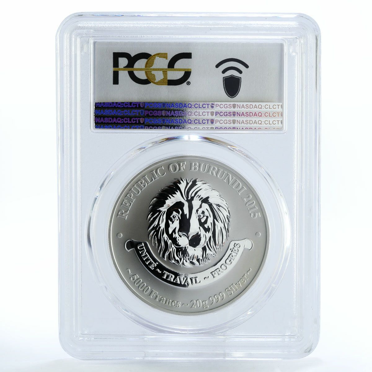 ブルンジ 5000フラン アントノフ AN 2 プレーンアシオン PR 70 PCGS 銀貨 2015年