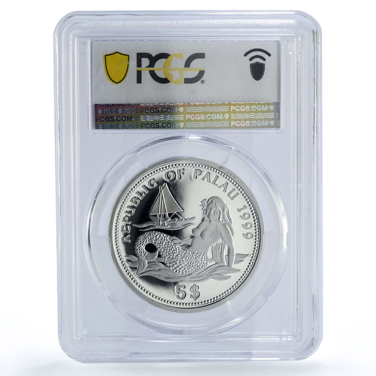 パラオ 5ドル 海洋生物保護 サメ 動物 PR70 PCGS 銀貨 1999年 - メルカリ