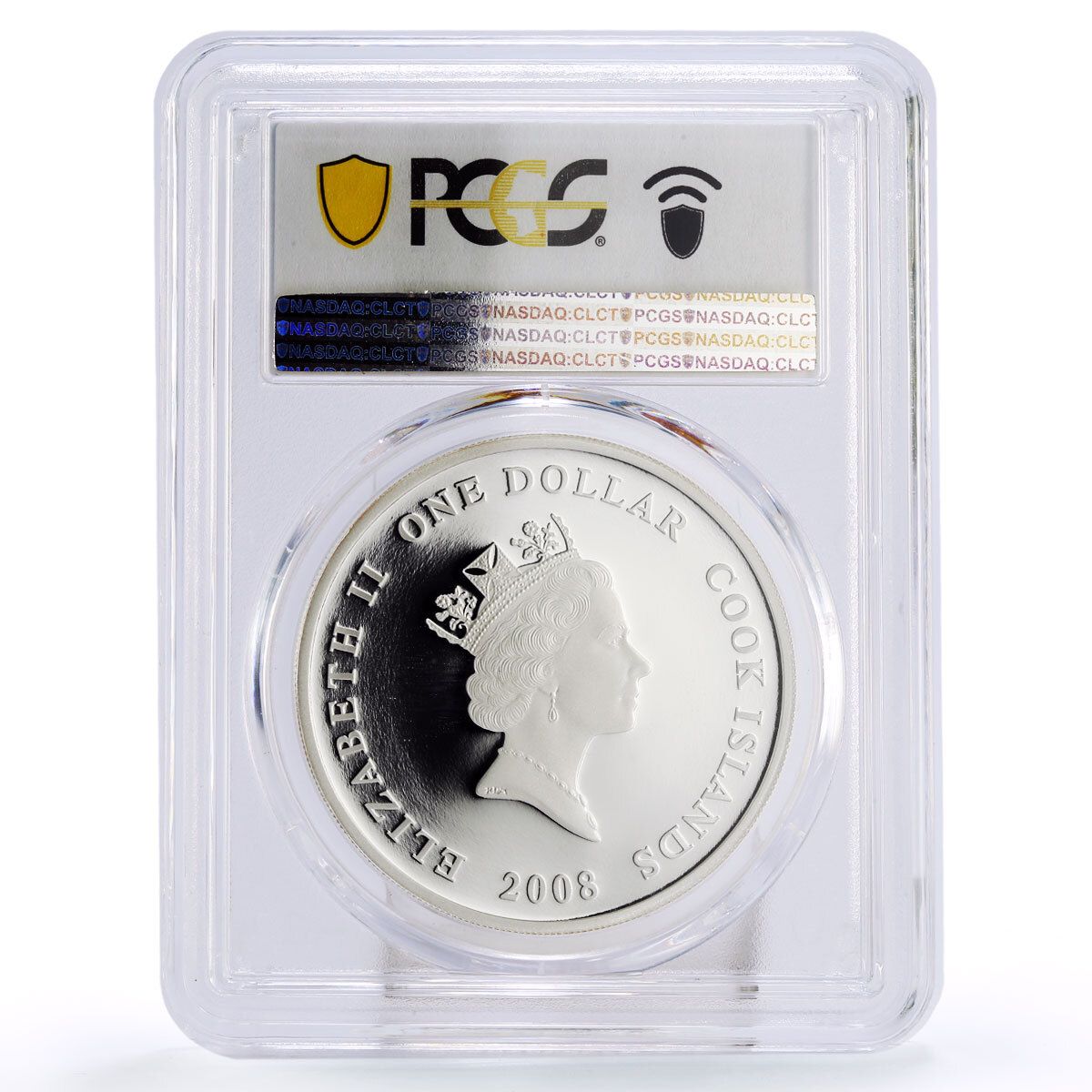 クック諸島 1ドル アントノフ ウクライナ 飛行機 AN-124 コンドル PR 70 PCGS 金メッキコイン 2008年