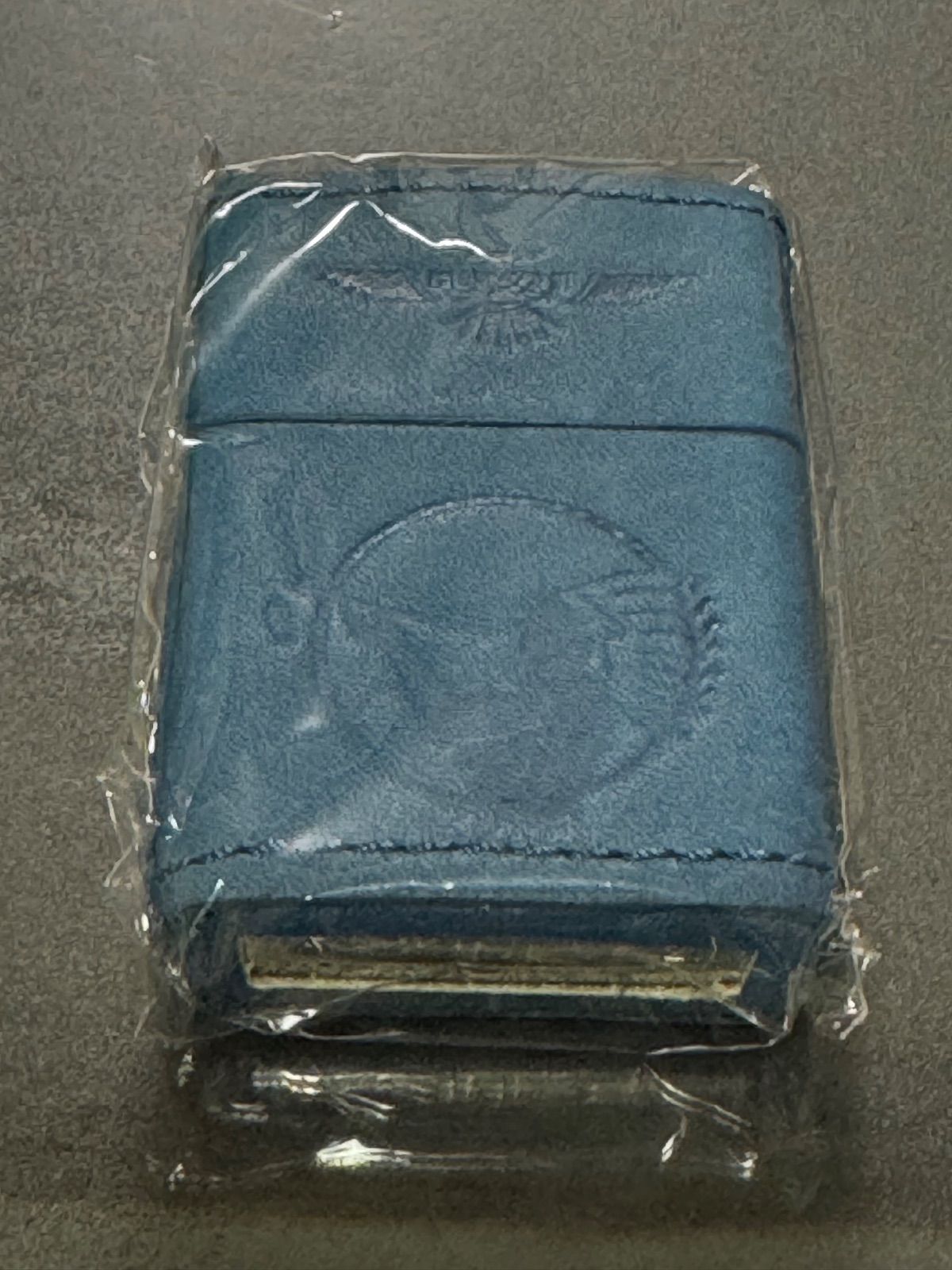 zippo アメリカンスピリット 藍色 本革 品 AMERICAN SPIRIT