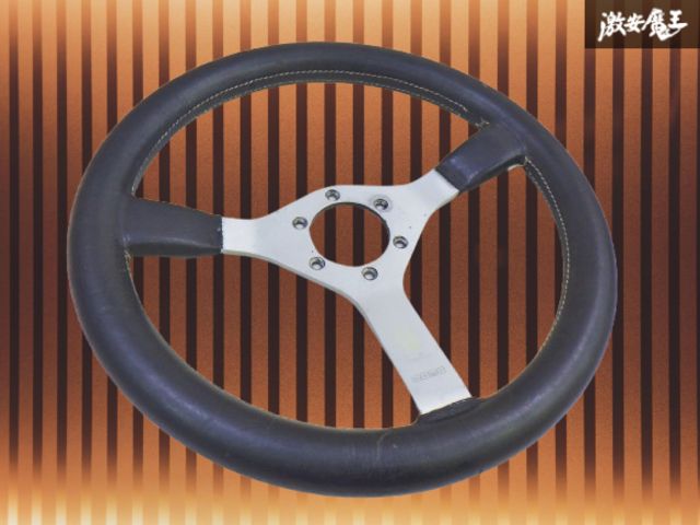 車・バイク・自転車 【歪み無し】MOMO モモ ステアリング レザー 