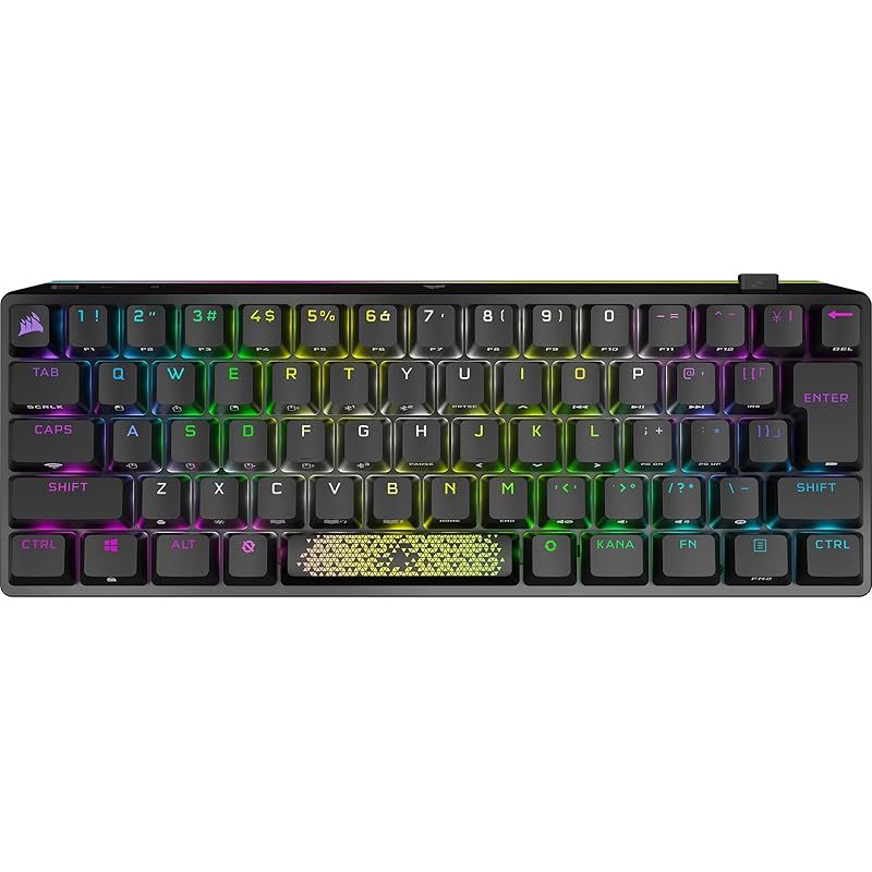 CORSAIR K 70 PRO MINI RGB 60 ワイヤレスゲーミングキーボード ホットスワップキーボード ブラック MX SPEED軸 CH 9189014 JP