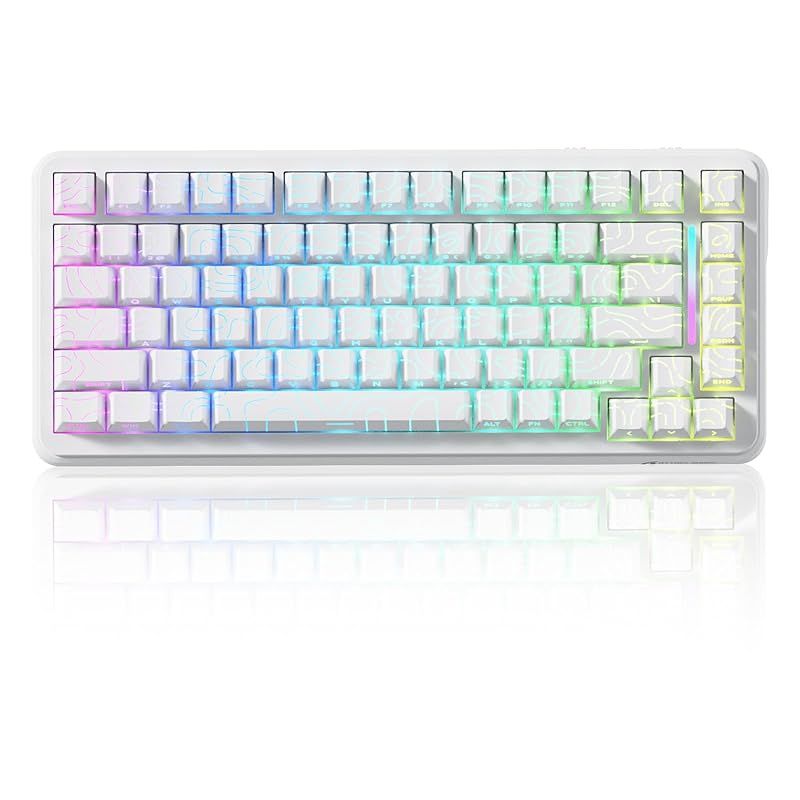 ATTACK SHARK ラピッドトリガーキーボード ワイヤレス 2 4 G 有線8 K接続 ゲーミングキーボード 自社開発磁気スイッチ 等高線キーキャップ HIFI音 8 Kリターンレー 0 1 msゲーミングレイテンシー webドライバー