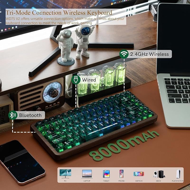 mAhバッテリー RGBバックライト搭載