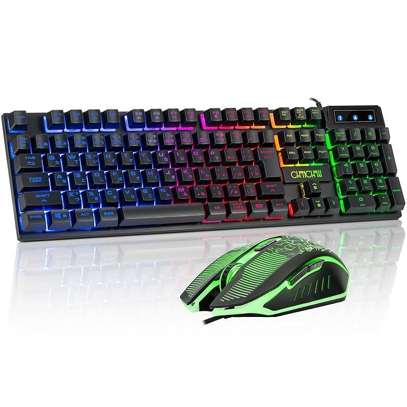 CHONCHOW ゲーミングキーボードマウスセット ps4 ps5対応 ゲーミング