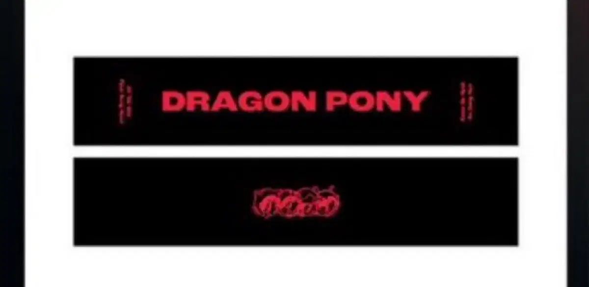 ドラゴンポニー ポップアップ タオル スローガン