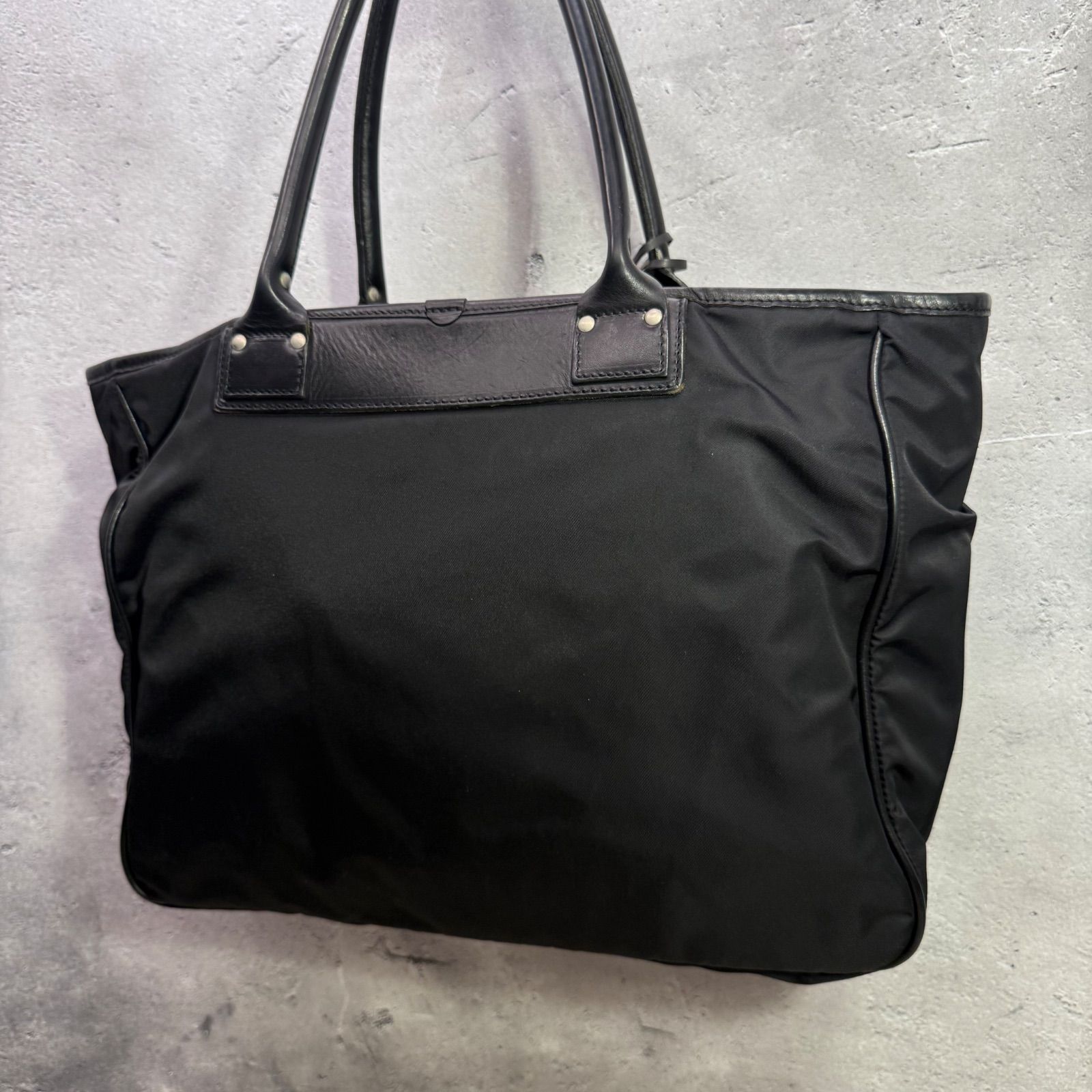 フェリージ Felisi 14-26 ブラック トートバッグ ナイロン×レザー 大