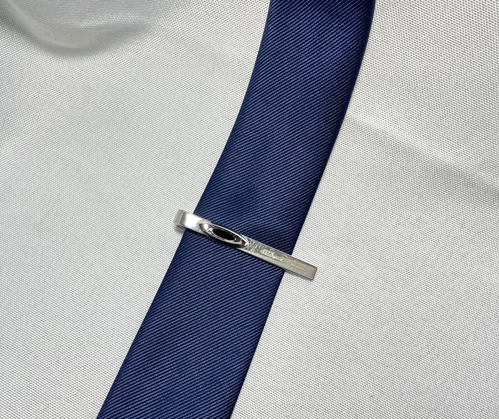 S.T.Dupont デュポン ブランドロゴ ブラックストーン装飾&シルバー