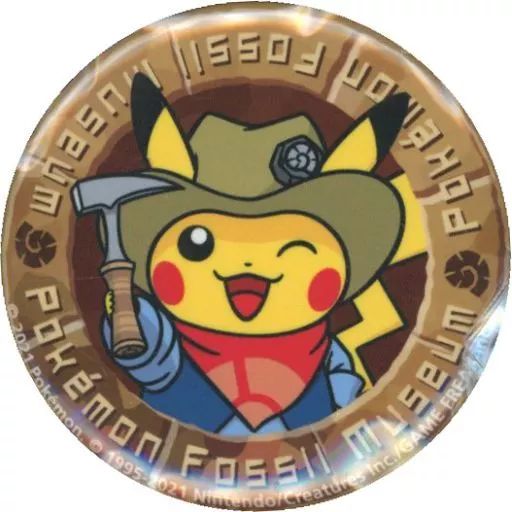 中古】バッジ・ピンズ ピカチュウ(ブラウン/左目閉じ