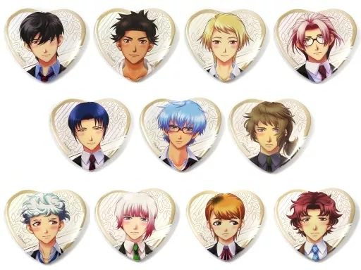 限定SALE，定番人気 【中古】バッジ・ピンズ 全11種セット 「ときめきメモリアル Girl’s Side 4th Heart ホワイトデーハート型キャラバッジコレクション 4th Heart」 ピンズ・ピンバッジ・缶バッジ