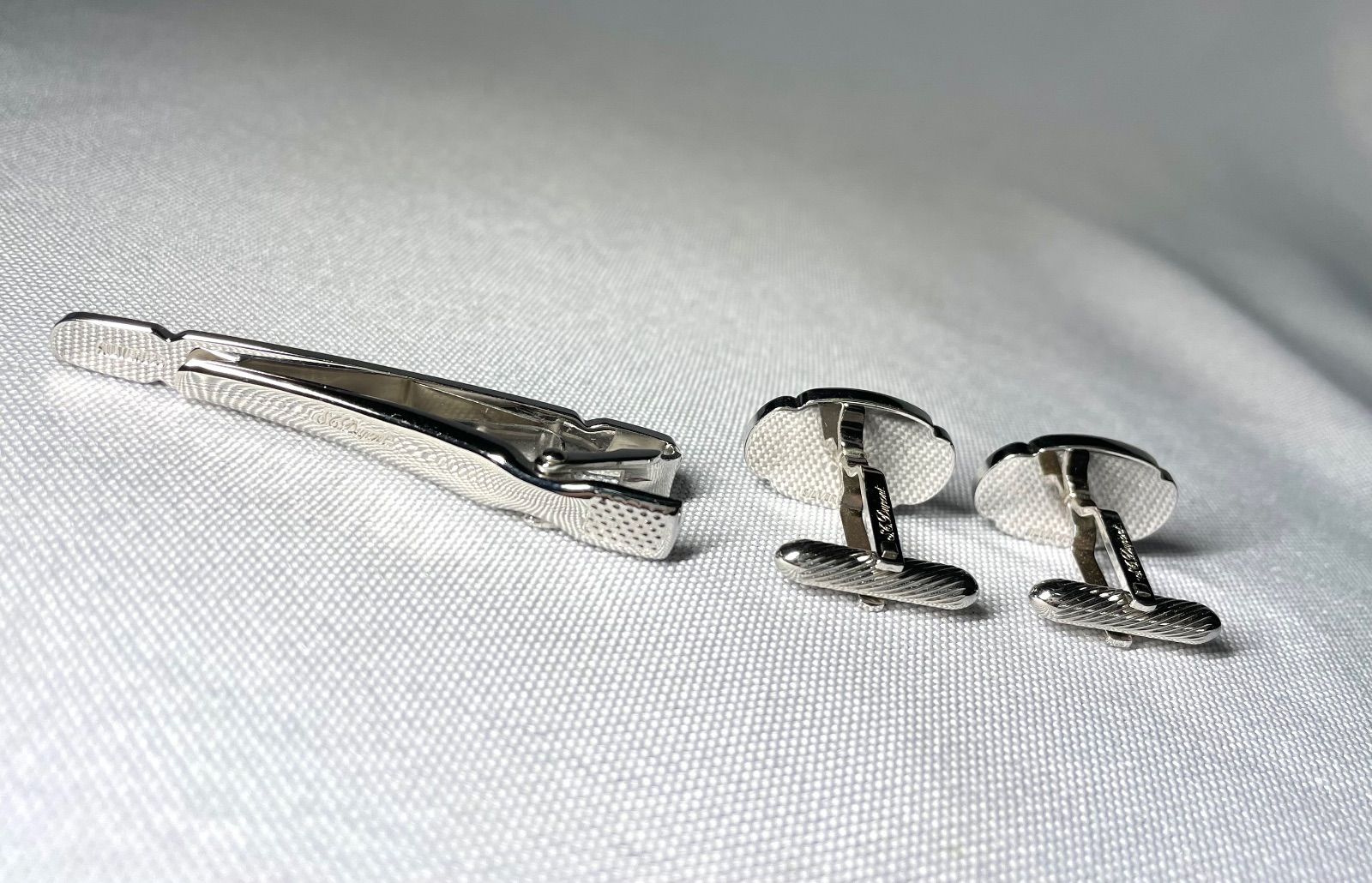 美品 S.T.Dupont デュポン Dロゴ ゴールド＆艶消しシルバー SV925