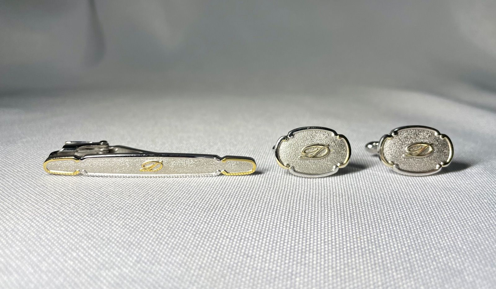 美品 S.T.Dupont デュポン Dロゴ ゴールド＆艶消しシルバー SV925