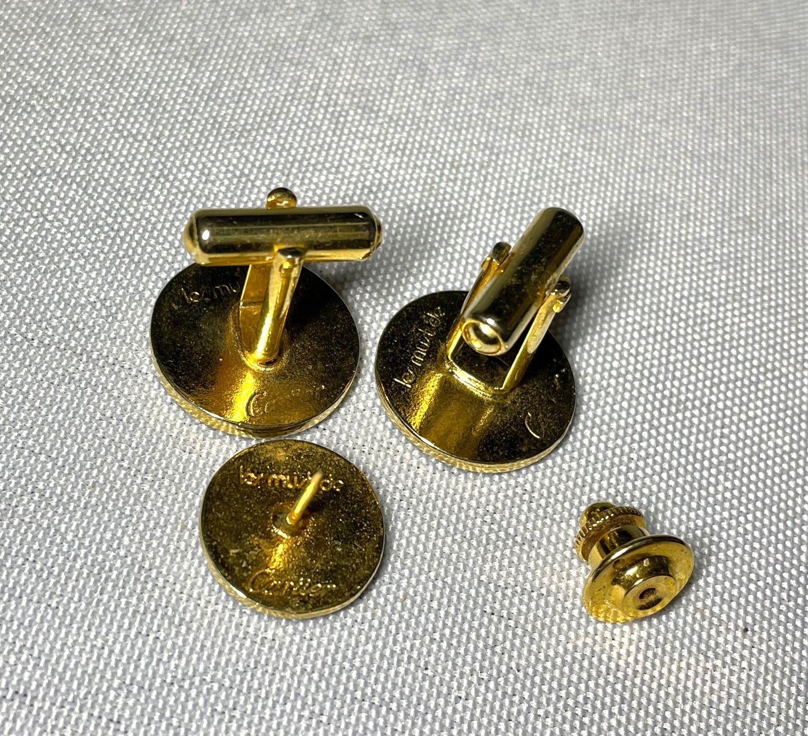 Cartier カルティエ ダブルC ロゴ ヴィンテージ カフス タイタニック