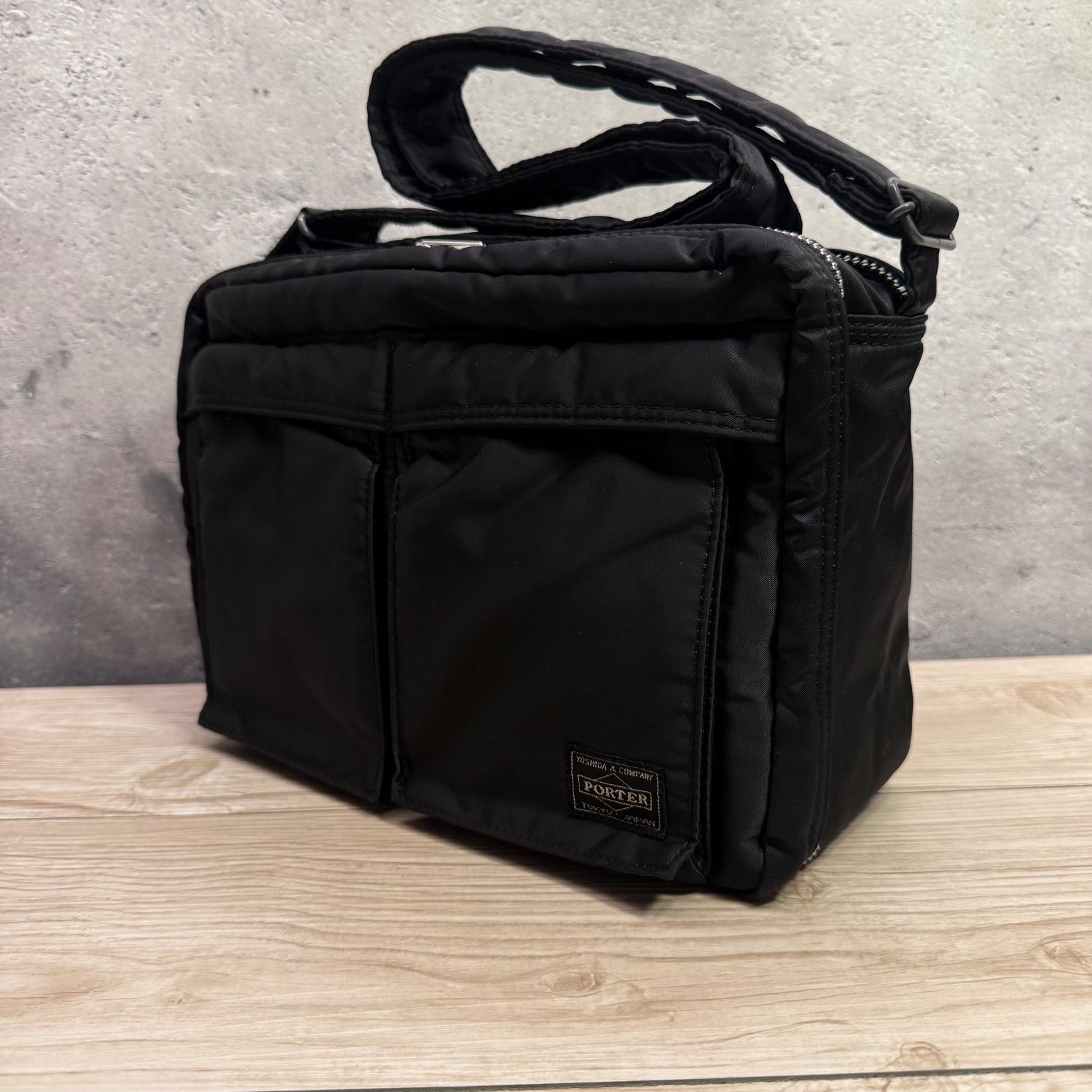 ✨PORTER ポーター タンカー ショルダーバッグ ブラックL ナイロン 2層