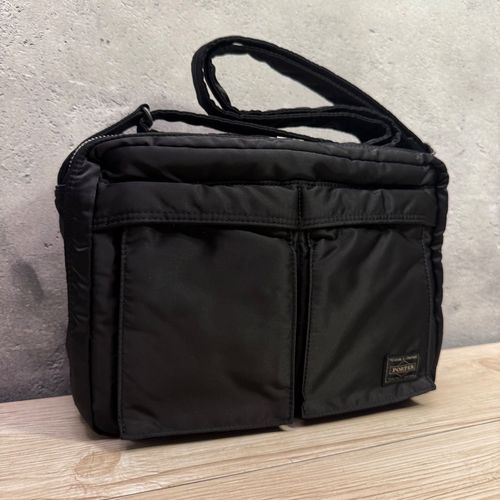 ✨PORTER ポーター タンカー ショルダーバッグ ブラックL ナイロン 2層