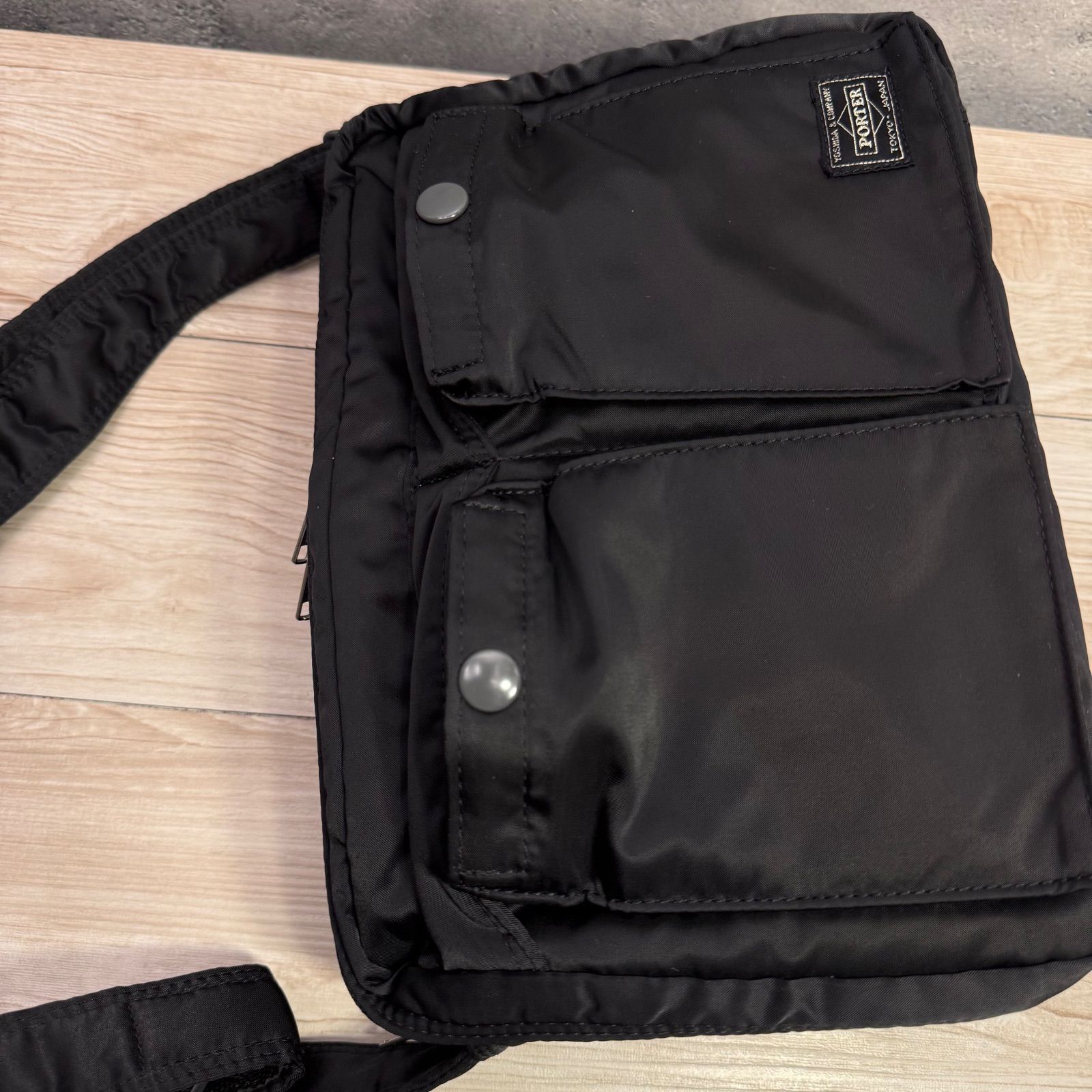 ✨PORTER ポーター タンカー ショルダーバッグ ブラックL ナイロン 2層