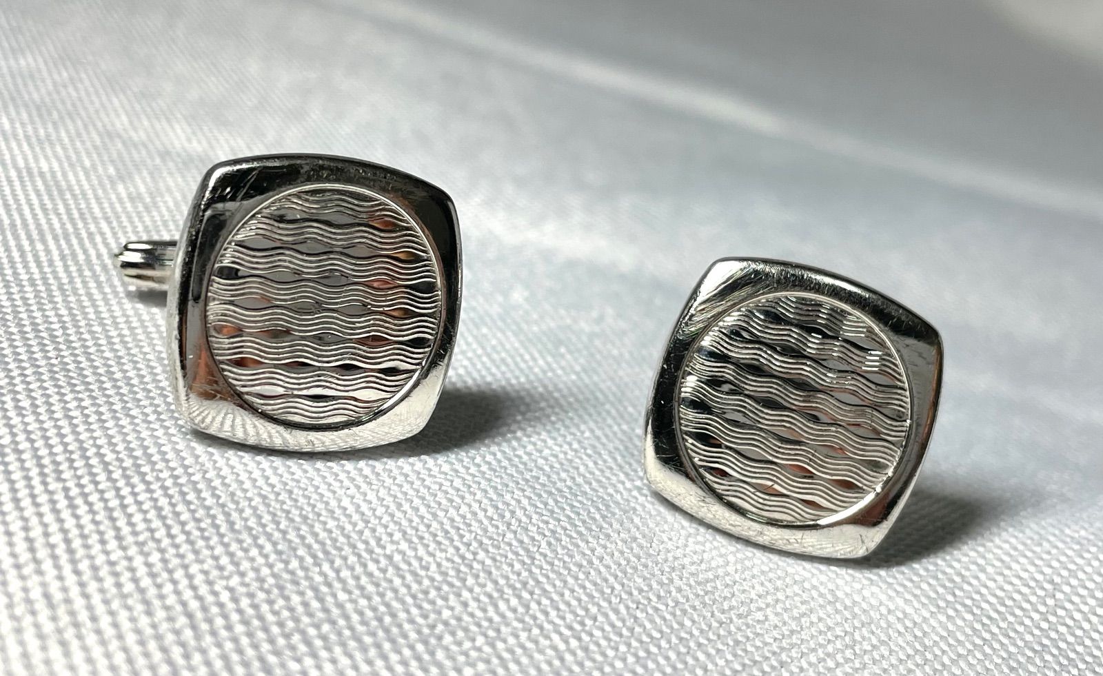 希少 dunhill ダンヒル ウェーブデザイン スターリングシルバー SV925