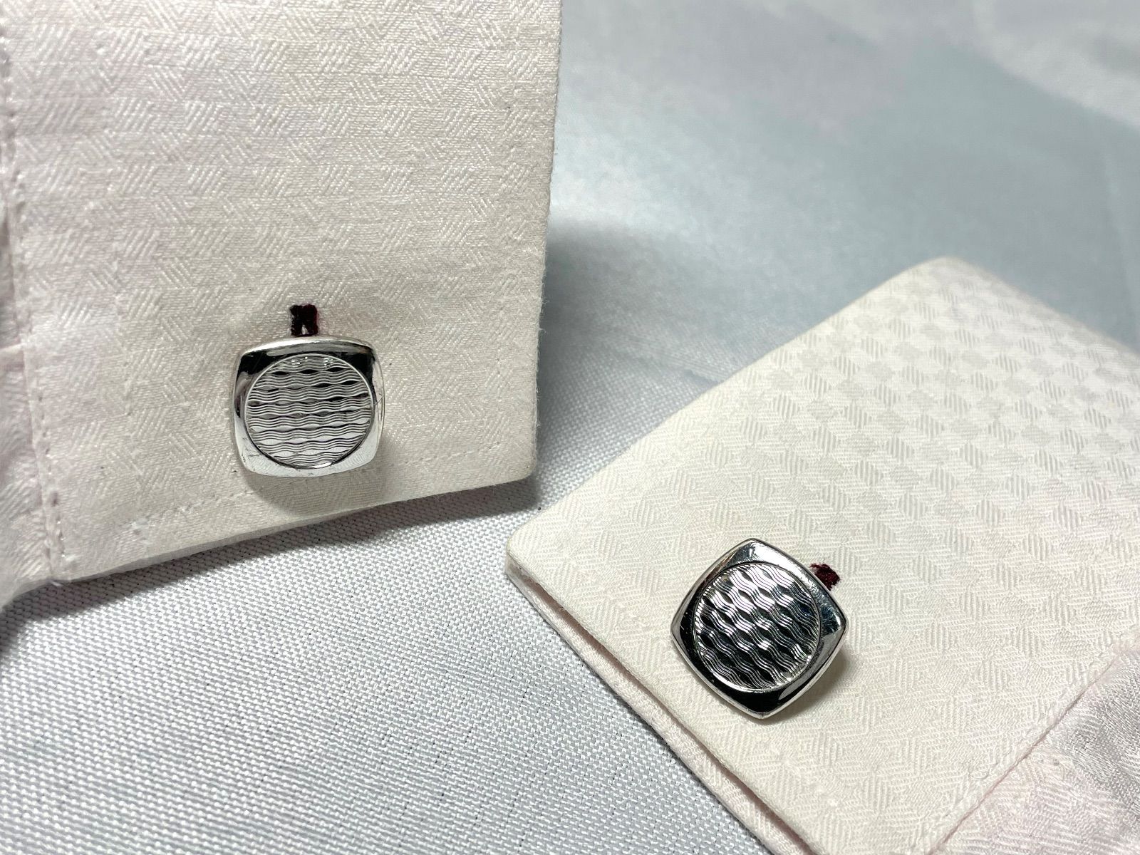 希少 dunhill ダンヒル ウェーブデザイン スターリングシルバー SV925