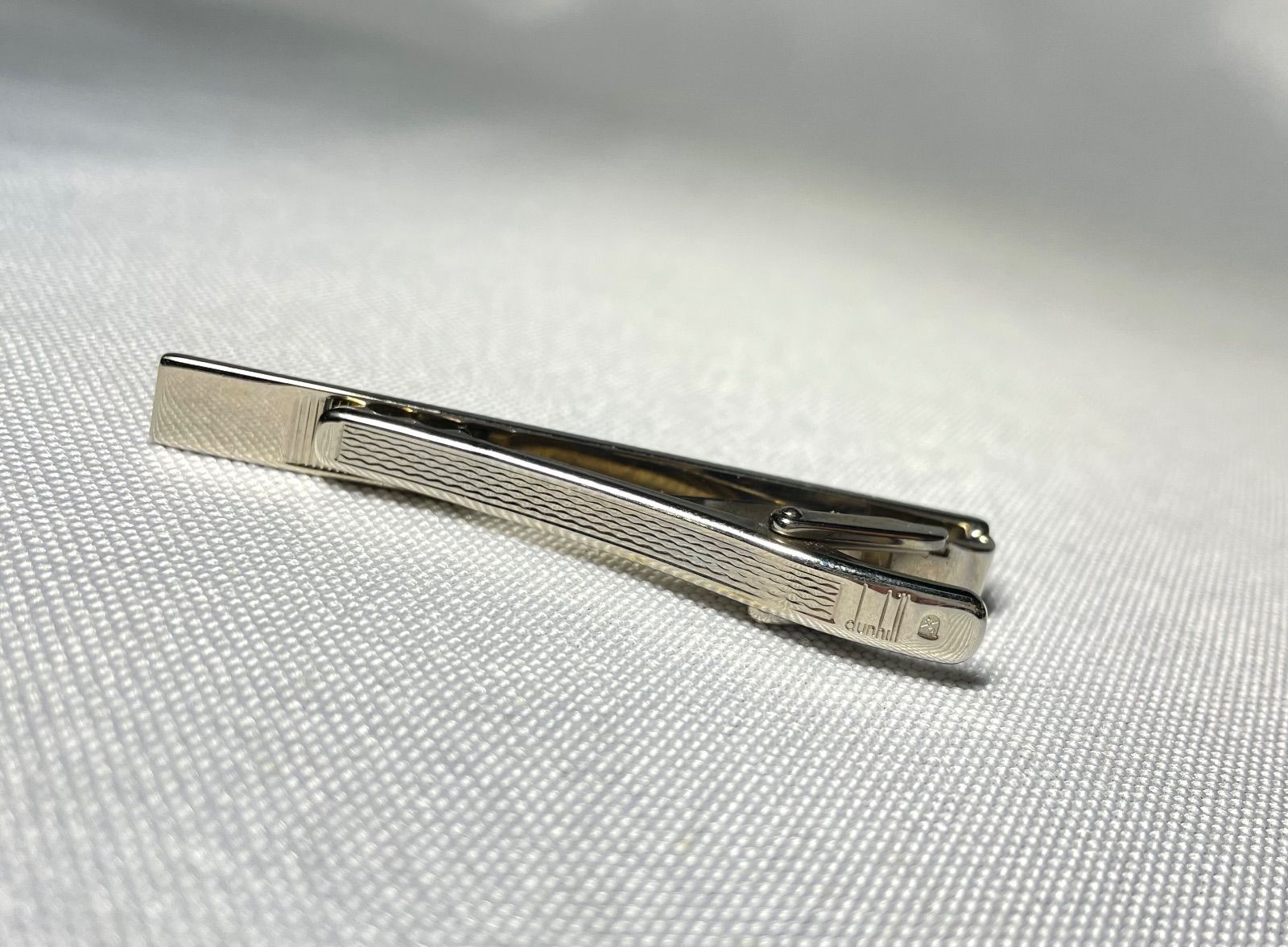 dunhill ダンヒル dロゴ ゴールドライン＆艶消しクロームシルバー