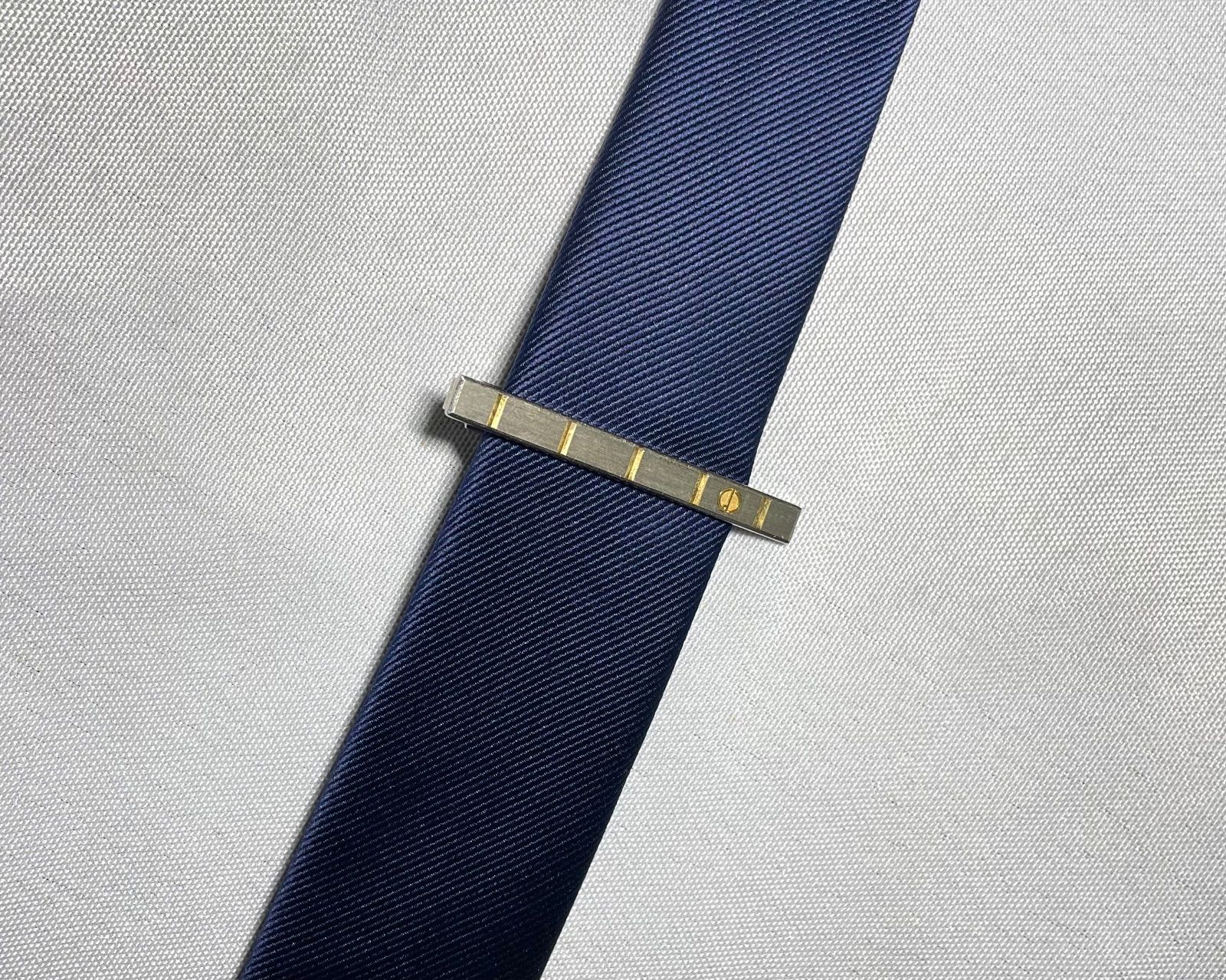 dunhill ダンヒル dロゴ ゴールドライン＆艶消しクロームシルバー