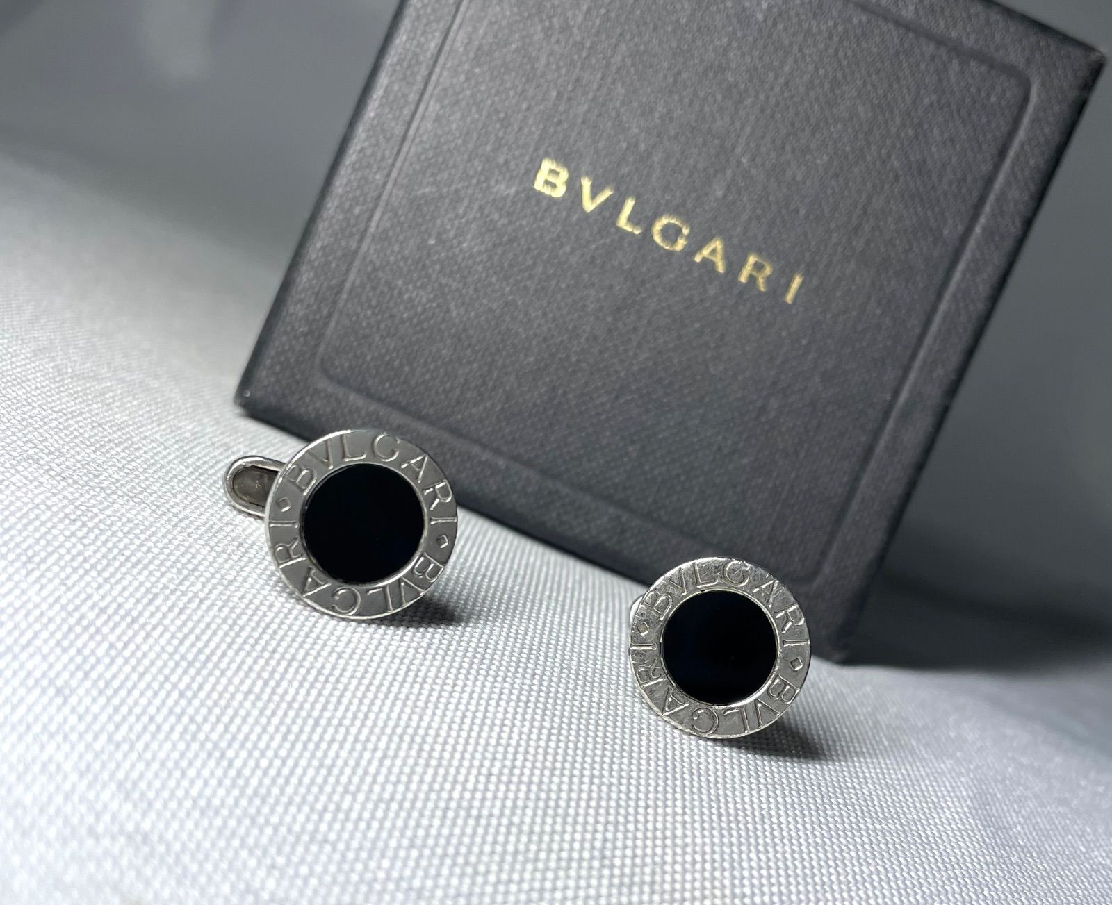 BVLGARI ブルガリ B-ZERO ロゴ ブラックオニキス & スターリング