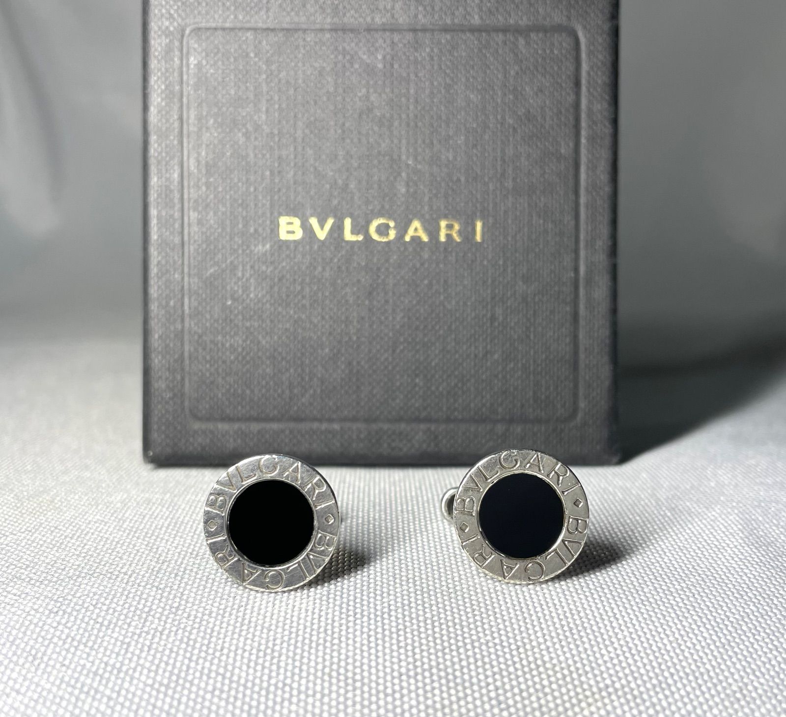 BVLGARI ブルガリ B-ZERO ロゴ ブラックオニキス & スターリング