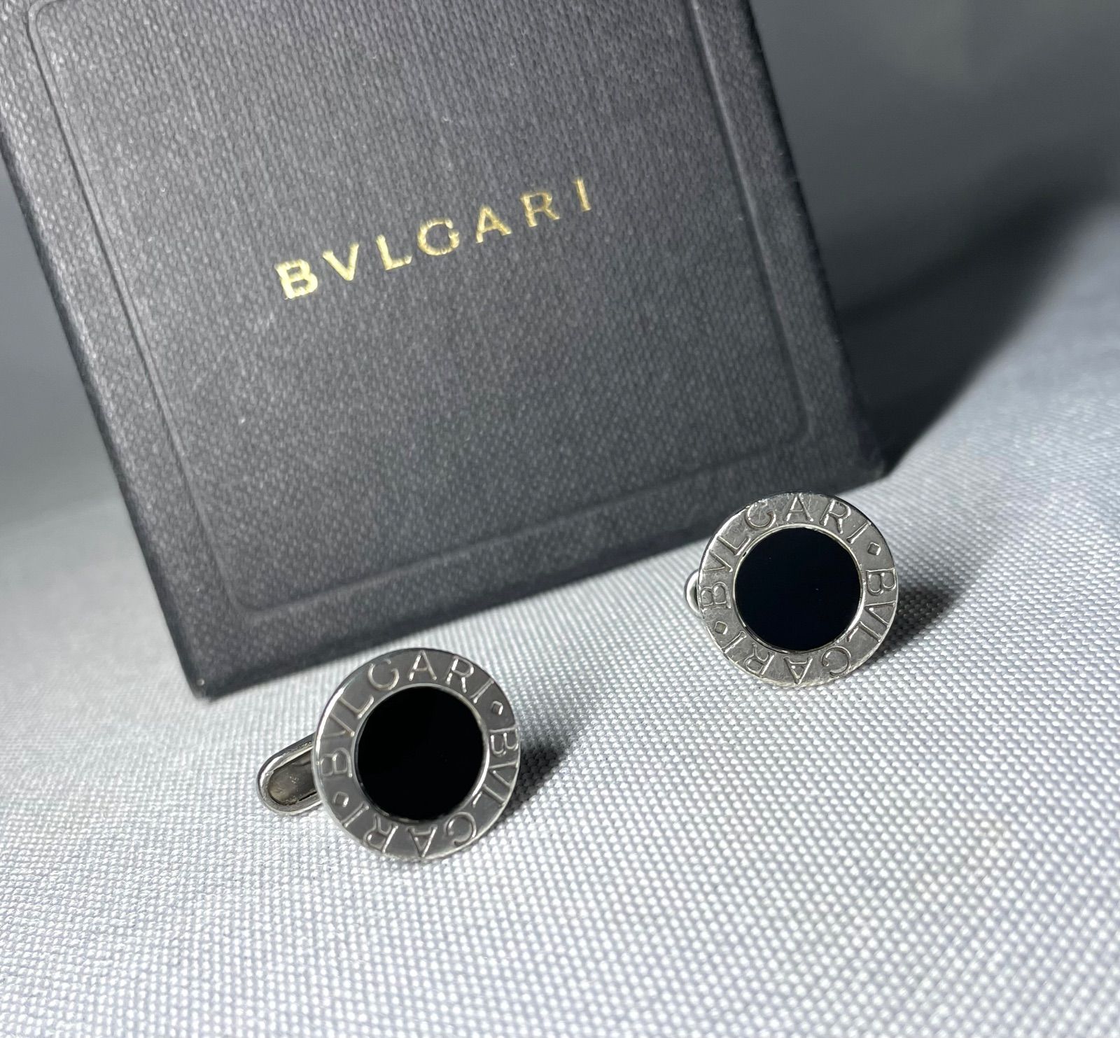 BVLGARI ブルガリ B-ZERO ロゴ ブラックオニキス & スターリング
