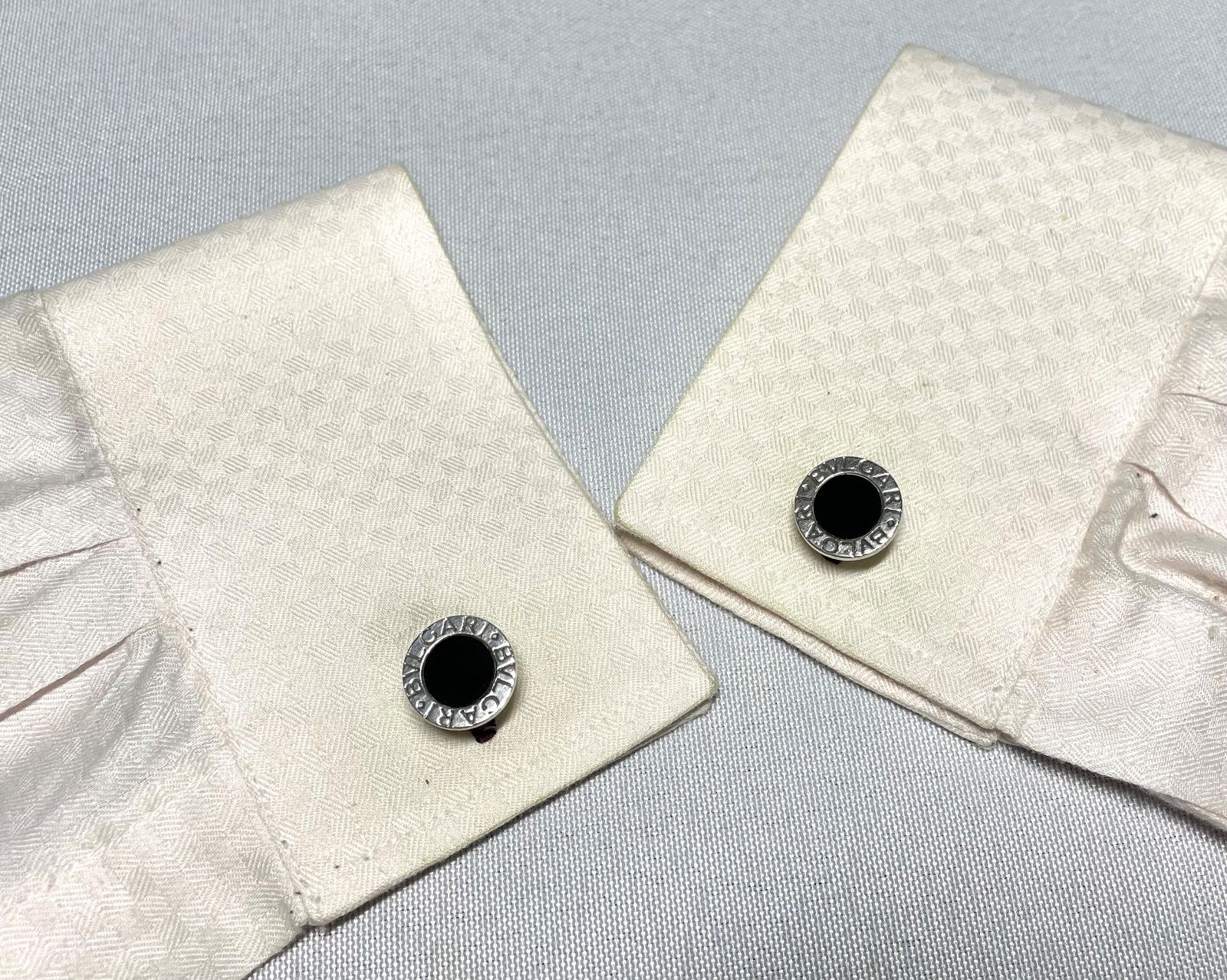 BVLGARI ブルガリ B-ZERO ロゴ ブラックオニキス & スターリング