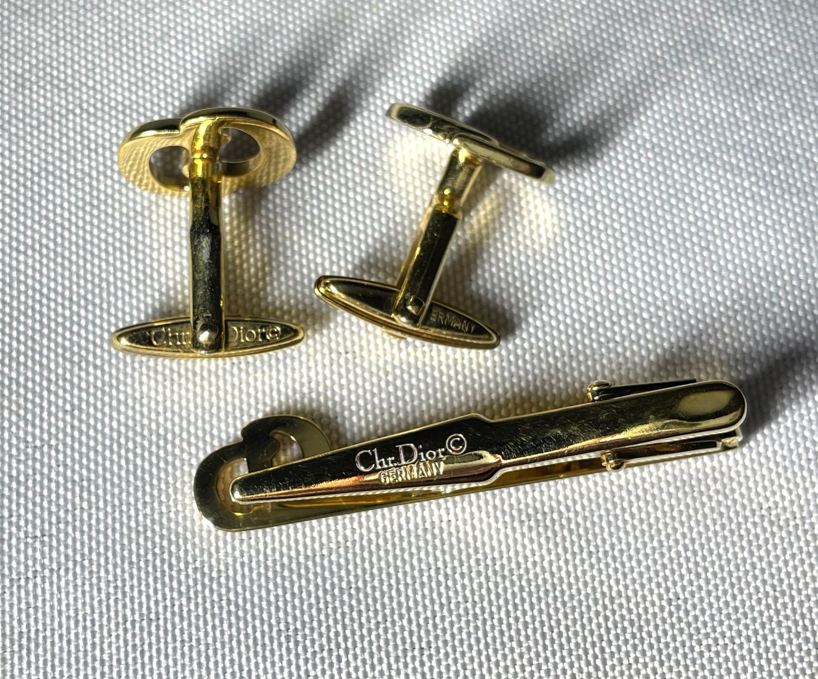 Dior ディオール CDロゴ＆ストライプライン ヴィンテージカフス
