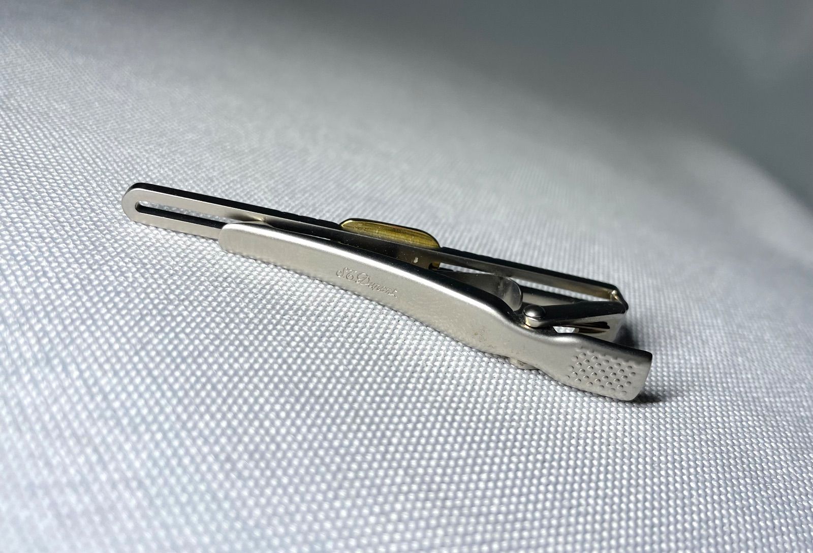 美品 希少 S.T.Dupont デュポン Dロゴ くり抜きデザイン ダーク