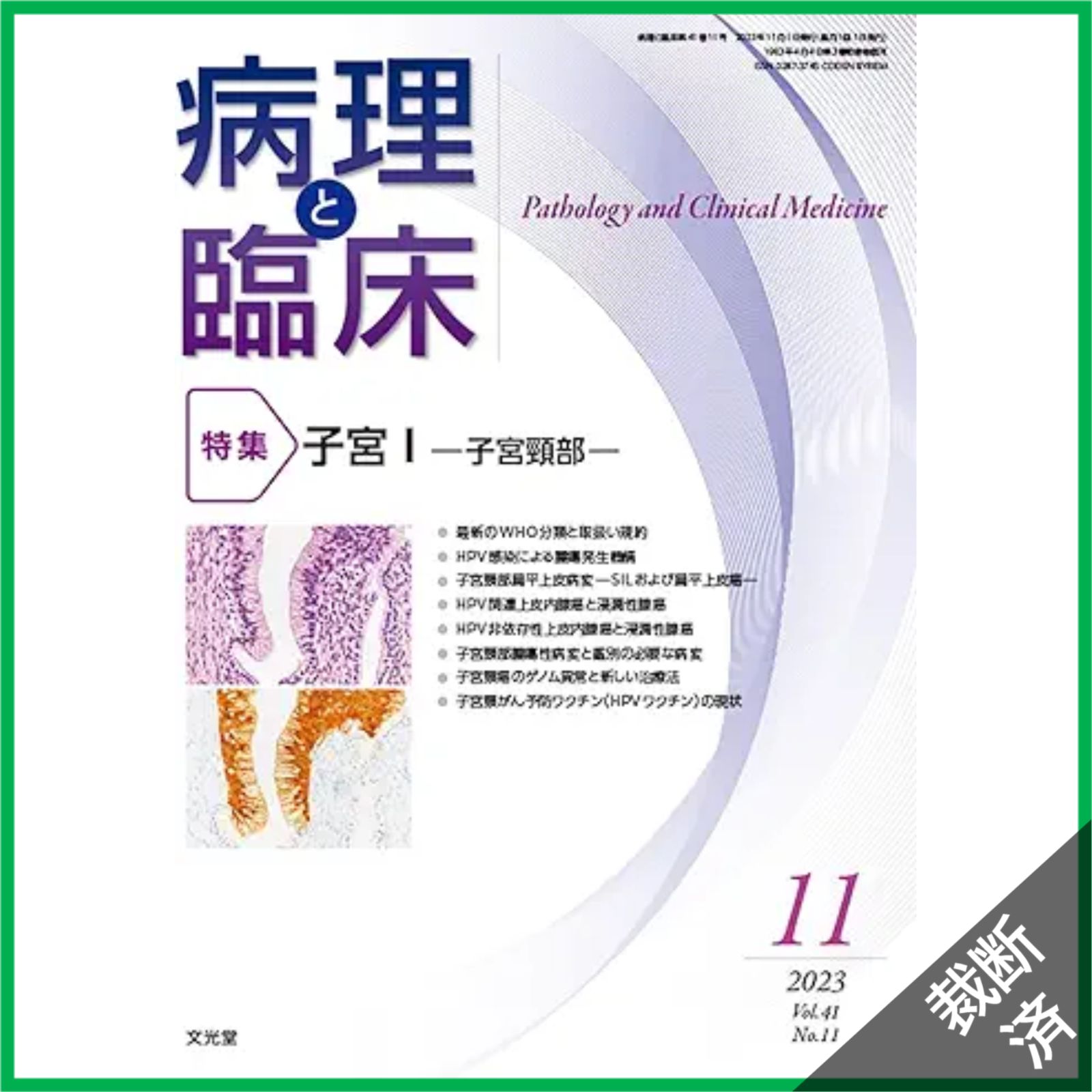 裁断済】病理と臨床 2023年 11 月号 [雑誌] 【特 集】子宮Ⅰ―子宮頸部