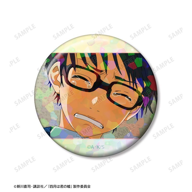 新品/公式】四月は君の嘘_有馬公生 ホログラム缶バッジ3個セット vol.2