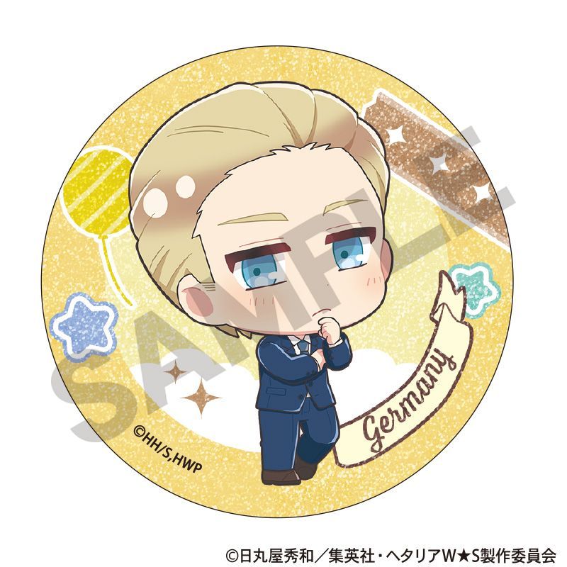 新品/公式】ヘタリア World☆Stars_トレーディンググリッター缶バッジ