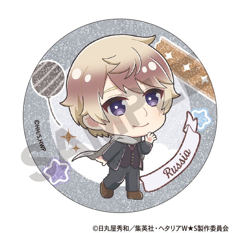 新品/公式】ヘタリア World☆Stars_トレーディンググリッター缶バッジ