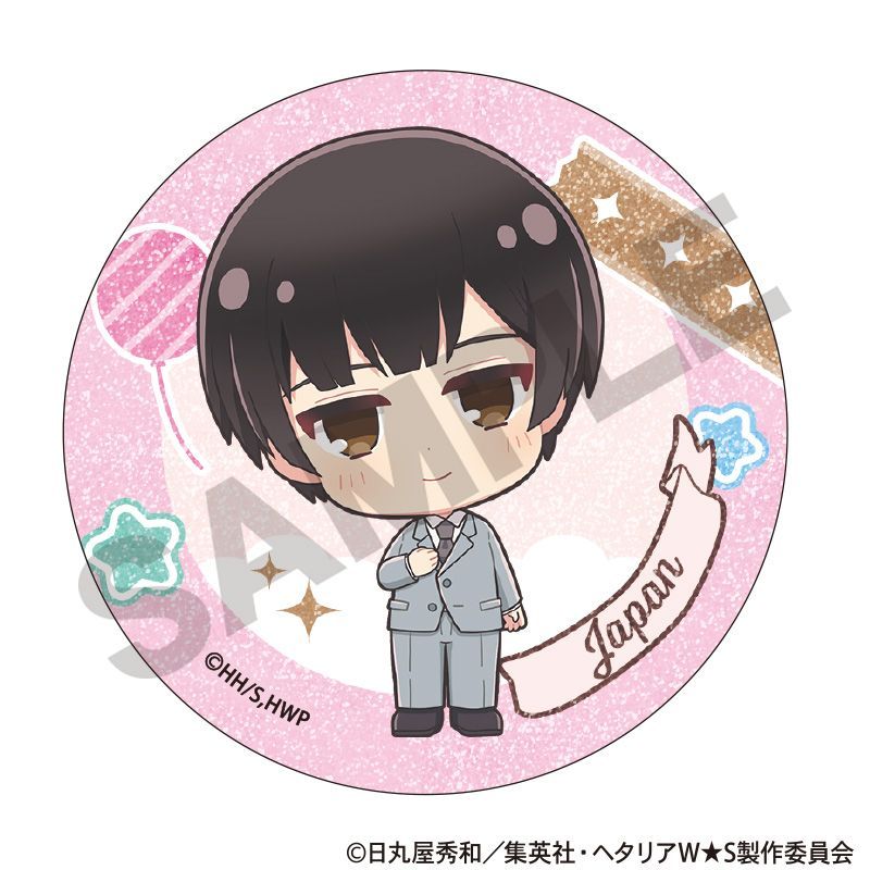 ヘタリアWorld☆Stars缶バッジコンプ 新品/公式】ヘタリア World☆Stars_トレーディンググリッター缶バッジ