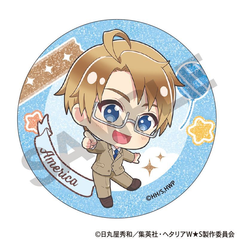 ヘタリアWorld☆Stars缶バッジコンプ 新品/公式】ヘタリア World☆Stars_トレーディンググリッター缶バッジ