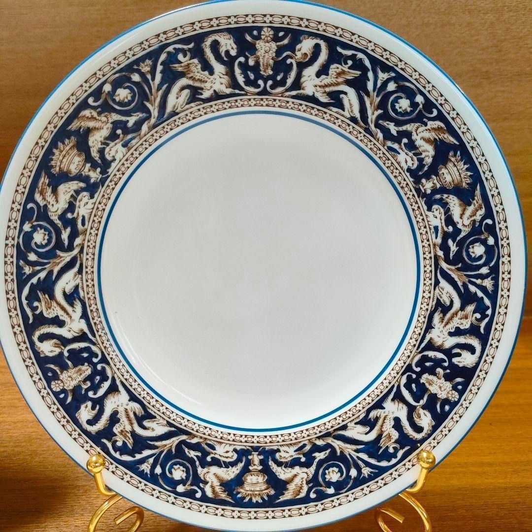 美品★ウエッジウッド フロレンティーン コバルト 4枚セット サラダプレート 美品☆ウエッジウッド フロレンティーン コバルト サラダプレート 4枚