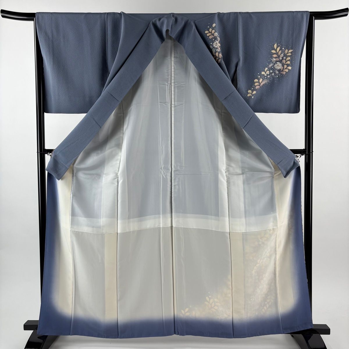 付下げ 身丈163.5cm 裄丈65cm M 袷 翠山工房 やまと 落款 辻が花